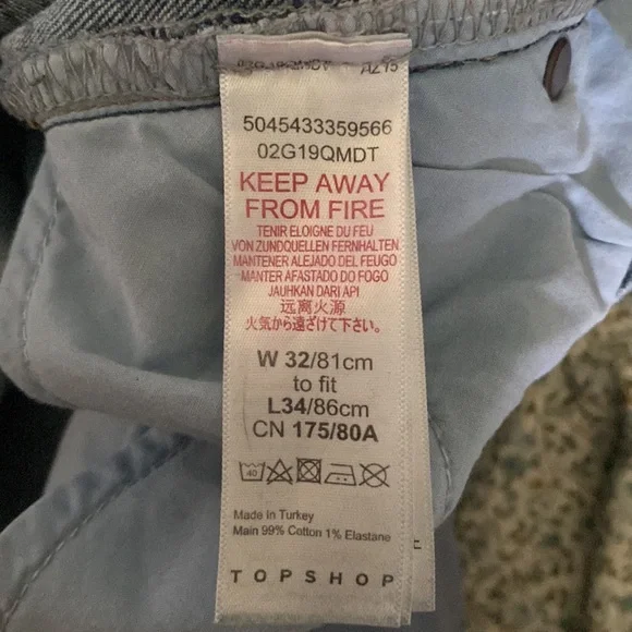 Topshop Denim Straight Leg Jeans - Picture 4 of 4